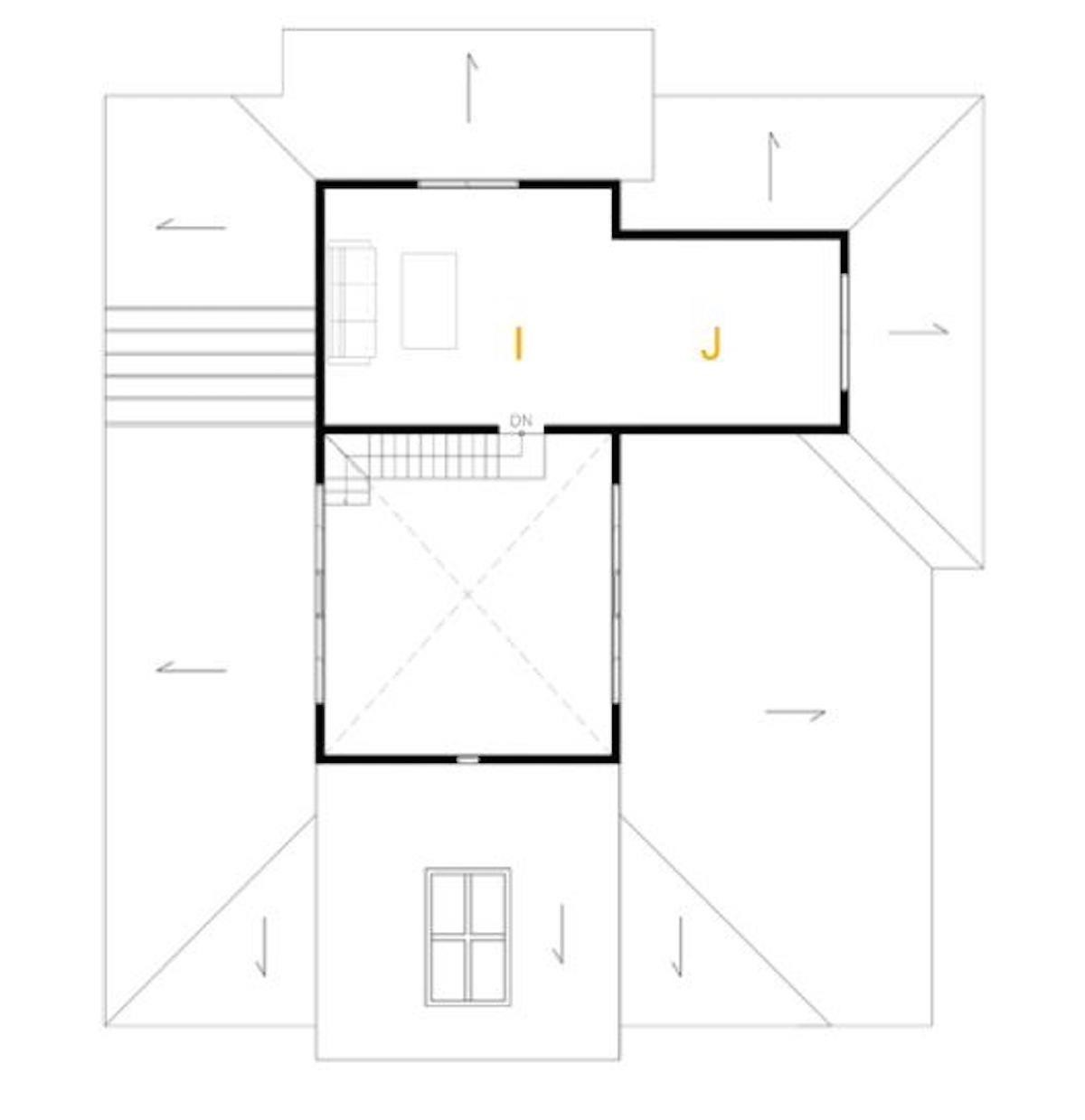 ２樓平面圖  I起居室／J臥室  攝影_葉勇宏
